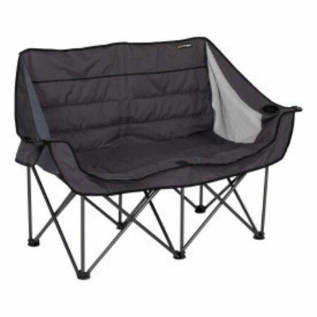 KD OFICINA 2021128650 Campfire Folding Loveseat, Dark Gray KD3028538